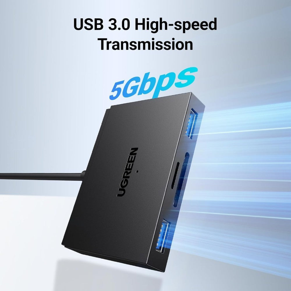 Ugreen, 4-In-1 Usb-C & Usb-A Card Reader With Usb Ports ? Sd, Tf, And Data Transfer Solution - Cm812 45167