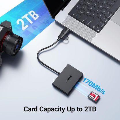Ugreen, 4-In-1 Usb-C & Usb-A Card Reader With Usb Ports ? Sd, Tf, And Data Transfer Solution - Cm812 45167