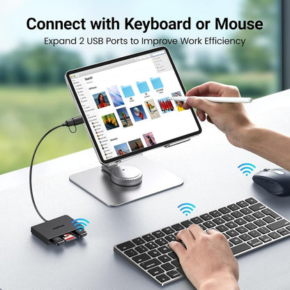 Ugreen, 4-In-1 Usb-C & Usb-A Card Reader With Usb Ports ? Sd, Tf, And Data Transfer Solution - Cm812 45167