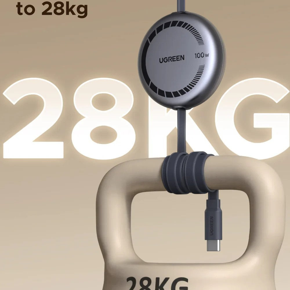 Ugreen, Nexode USB-C to USB-C 100W Retractable Cable: Reliable, Fast, and Durable with 4 Length Adjustments - L531 65905