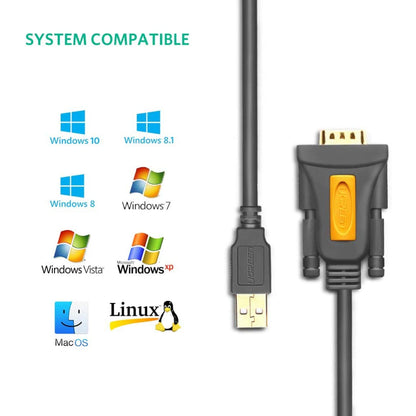 UGREEN 1.5M USB to Serial DB9 RS-232 Male Adapter Cable - CR104 20201