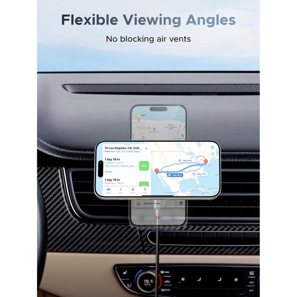 Ugreen, Magflow Magnetic 2 In 1 Wireless Car Charger 25W (Magsafe Compatible) - W758 55967