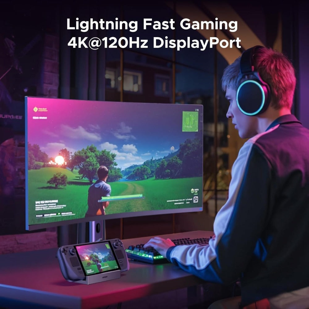 Ugreen, Steam Deck Dock 9-in-1 Docking Station, 4K@120Hz for Steam Deck, ROG Ally, ROG Xbox Ally, Legion Go - CM800 55733