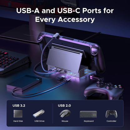 Ugreen, Steam Deck Dock 9-in-1 Docking Station, 4K@120Hz for Steam Deck, ROG Ally, ROG Xbox Ally, Legion Go - CM800 55733