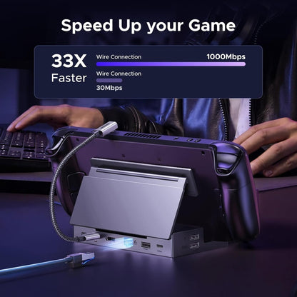 Ugreen, Steam Deck Dock 9-in-1 Docking Station, 4K@120Hz for Steam Deck, ROG Ally, ROG Xbox Ally, Legion Go - CM800 55733
