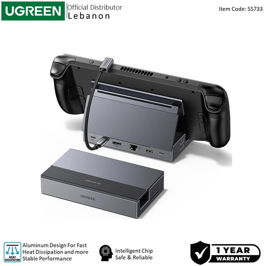 Ugreen, Steam Deck Dock 9-in-1 Docking Station, 4K@120Hz for Steam Deck, ROG Ally, ROG Xbox Ally, Legion Go - CM800 55733