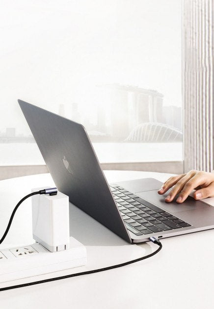 Ugreen, USB-C to Angled USB-C PD60W Braided Cable & Aluminum Body, Fast Charge, 2M - US255 50125