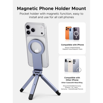 UGREEN 360 Degree Magnetic Phone Tripod, Aerospace Grade Aluminum, Multi-Mode, 118g Lightweight - LP962 75509