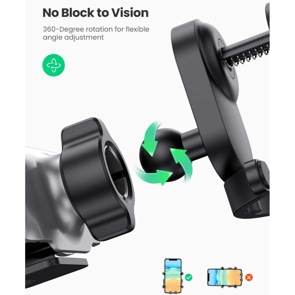 UGREEN Gravity Car Phone Holder Durable Material, 360 Rotation for Phones up to 7.2' Stable, Air Vent Installation - LP228 80871
