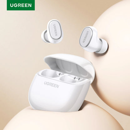 UGREEN Dots TWS Wireless Earbuds: BT 6.0, 35H Battery, 10mm Drivers, ENC HD Calls, IPX5 Waterproof [White] - WS220 75627