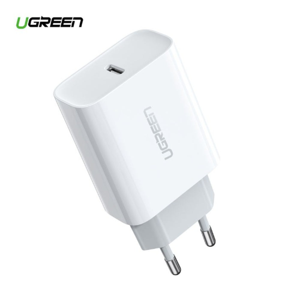 UGREEN 20W USB-C Smart & Fast Charger for Phones, Tablets & Ipads [White] - CD137 10191 60450