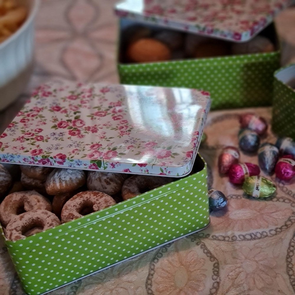 Reinhaus, Set Of 3 Pieces Rectangular Tin Boxes