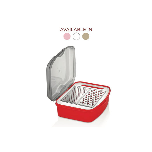 Urve, Grater With Saver Box (Available in Pink / Whtie / Brown), UR-3329