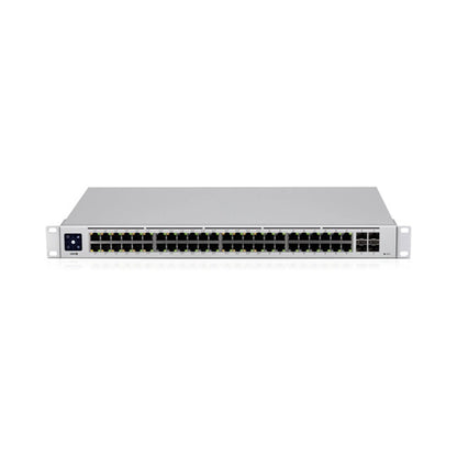 Ubiquiti, 48-Port, Layer 2 Switch, 32-Gbe Poe+, 16-Gbe, 4-Sfp (1G), Fanless, Silent Cooling, 195W