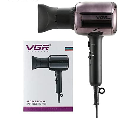 Vgr, Hair Dryer 2000W Ion Hot/Cold, Black & Red