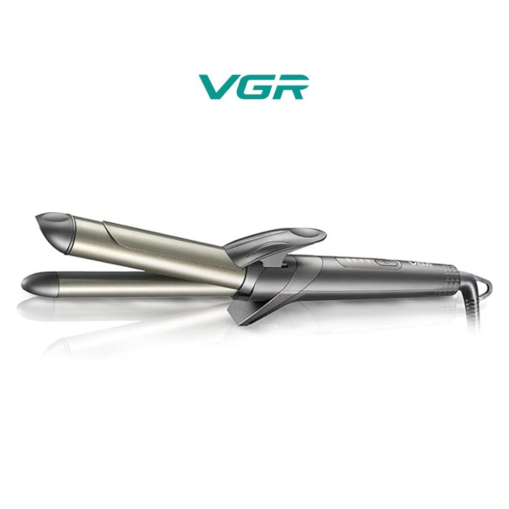 VGR, Professional 2-In-1 Curling Iron - 25Mm Ceramic Barrel, Uniform Heat Technology, Ceramic Coating, Led Indicator, 4 Temp. Settings Up To 200?C, 360? Swivel Cord For Effortless Styling