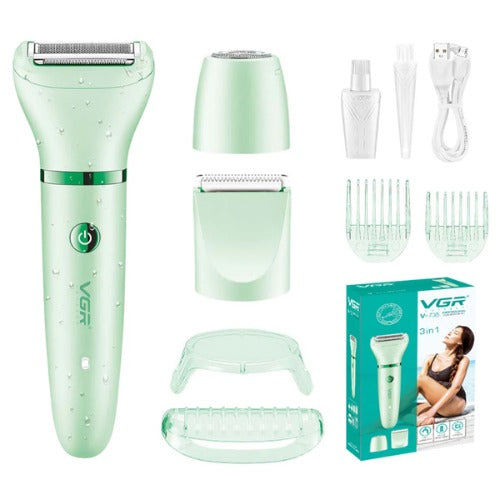 VGR, V-735 3 In 1 Professional Lady Shaver Set