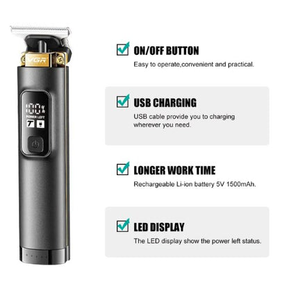VGR, Hair Trimmer Professional Hair Clipper