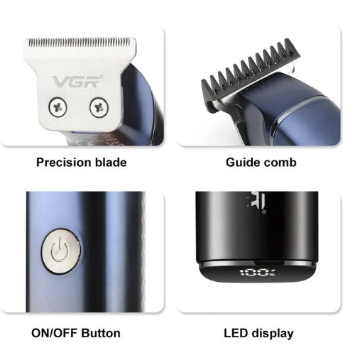VGR, V-986 Pro Self Haircut Hair Clipper Beard Trimmer