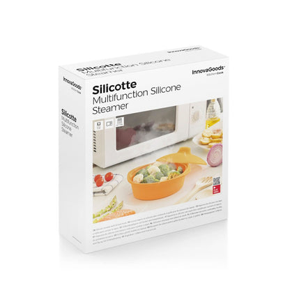 InnovaGoods, Multifunction Silicone Steamer With Recipes Silicotte, V0103315