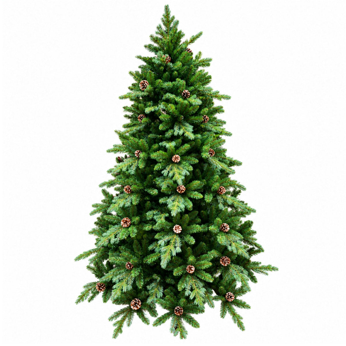 Christmas Tree Green Valley with pine cones - 210cm 26833