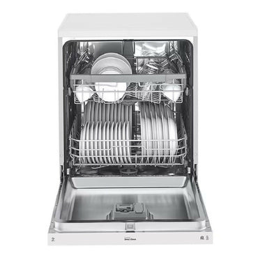 LG Dishwasher Quad Wash, EasyRack, SmartThinQ TagOn, 46dB - [White], DFB512FW