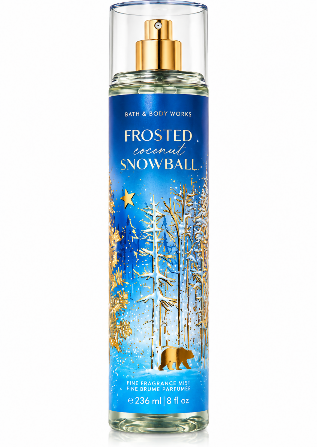 BATH AND BODY WORKS FROSTED COCONUT SNOWBALL BODY MIST 236ML