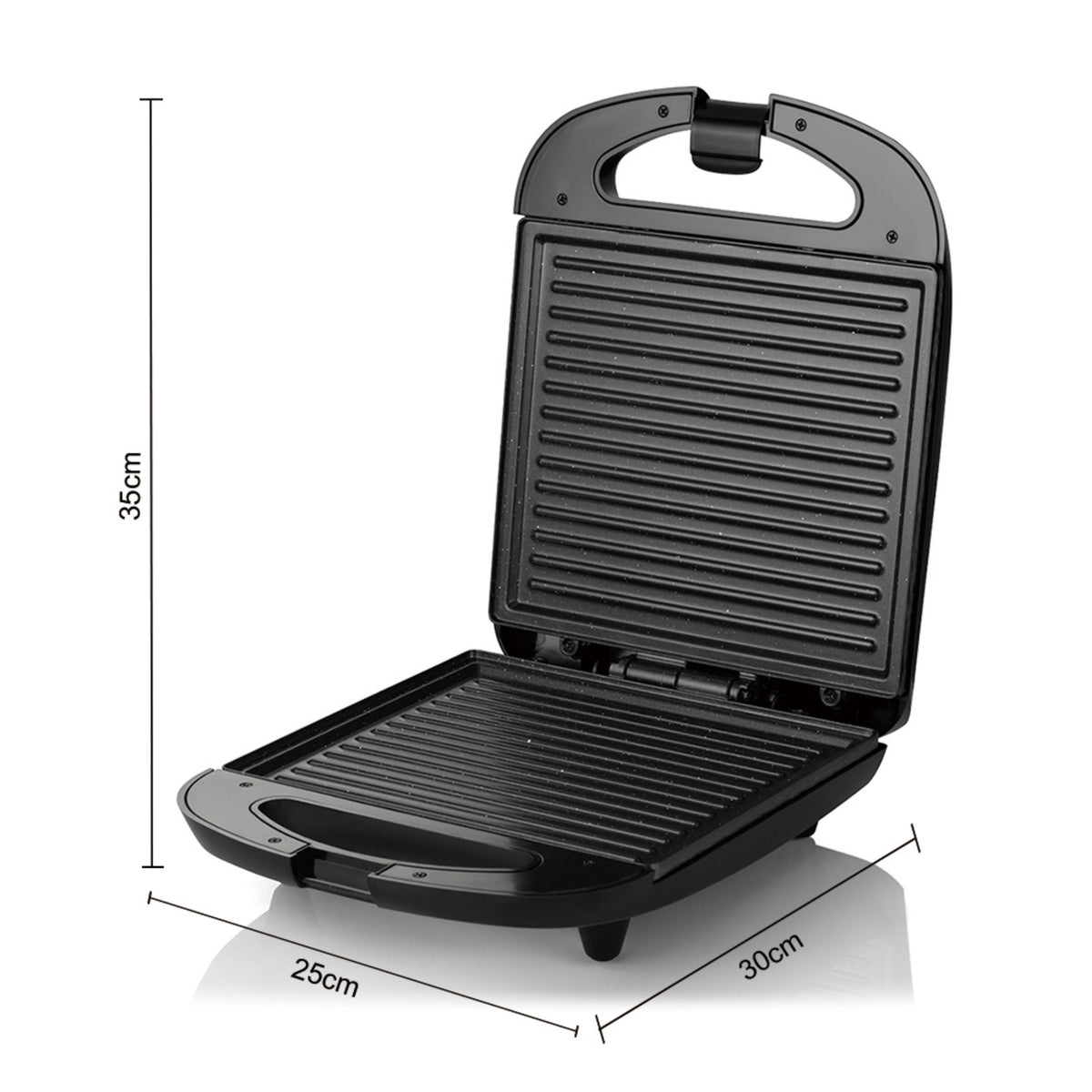 RAF R.2580T Electric Sandwich Maker Toaster Panini Electric Grill 1000W, Non-stick Coating