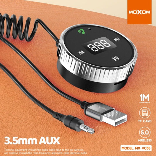 Moxom, Vc35 Car Music Player, (Usb) Digital Display And Memory Port