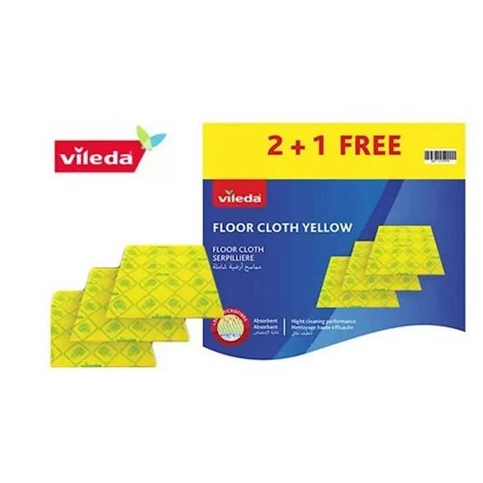 Vileda, Floor Cloth Yellow 2+1, VIL-125647