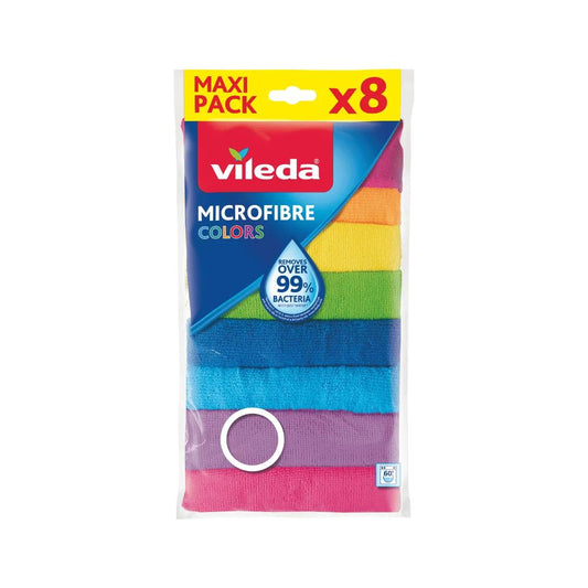 Vileda, Microfiber Roll Colors 6 + 2 Free, VIL-227490