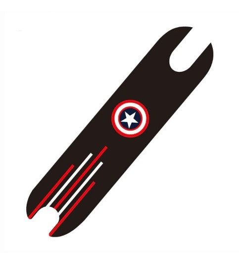 VLR, Captain America Footboard Sticker Sandpaper And Anti-Slip For Kickscooter