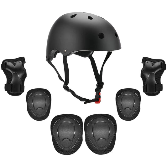 Helmet for Youth Adult, Knee Pad Elbow Pad Wrist Guard Protective Gear Set for Skateboard, Bike, Skating, Cycling, Available in Different Sizes