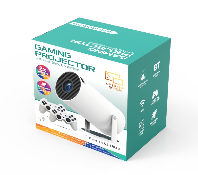 Conqueror, Projector Video Vpj502G Manual Focus - Auto Keystone- 10K+ Games -