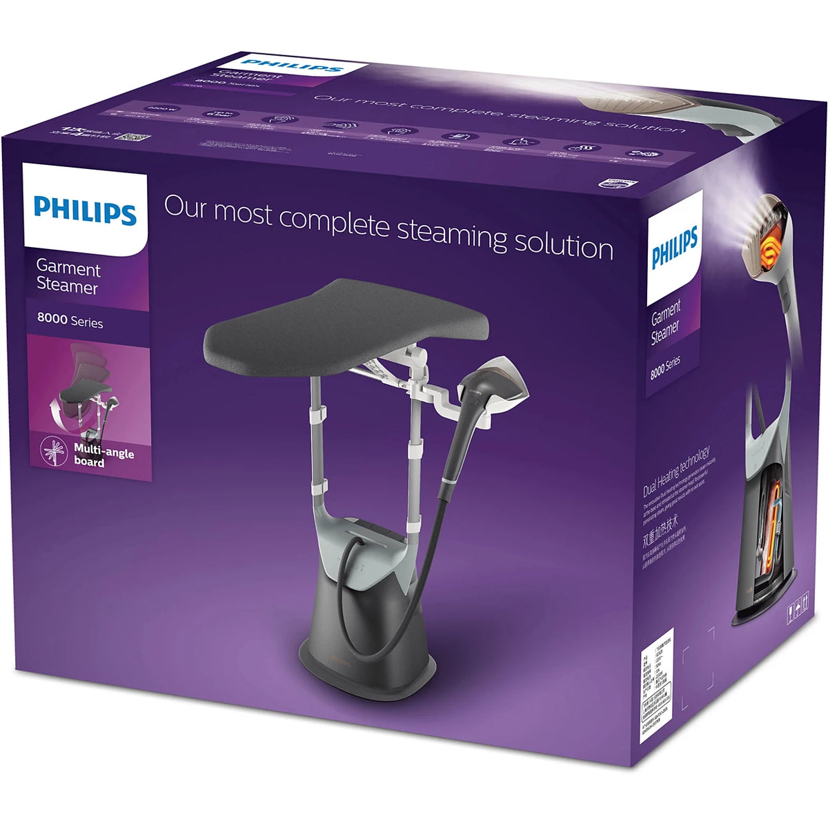 Philips, All-In-One 8000 Series Garment Steamer 2400W, Grey, GC628