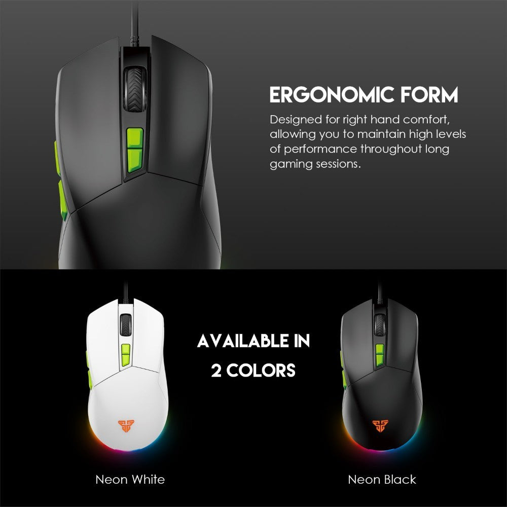 Fantech, Vx6 Phantom Ii Macro Rgb Gaming Mouse, Available in Different Colors
