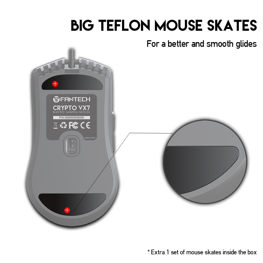 Fantech, Vx7 Crypto Rgb Gaming Mouse (Space Edition), Available in Different Colors