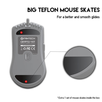 Fantech, Vx7 Crypto Rgb Gaming Mouse (Space Edition), Available in Different Colors