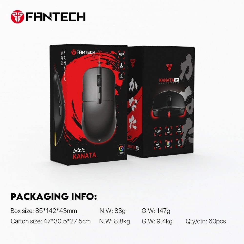 Fantech, Vx9 Kanata Rgb Gaming Mouse