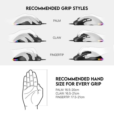 Fantech, Vx9S Kanata Rgb Gaming Mouse, Available in Different Colors