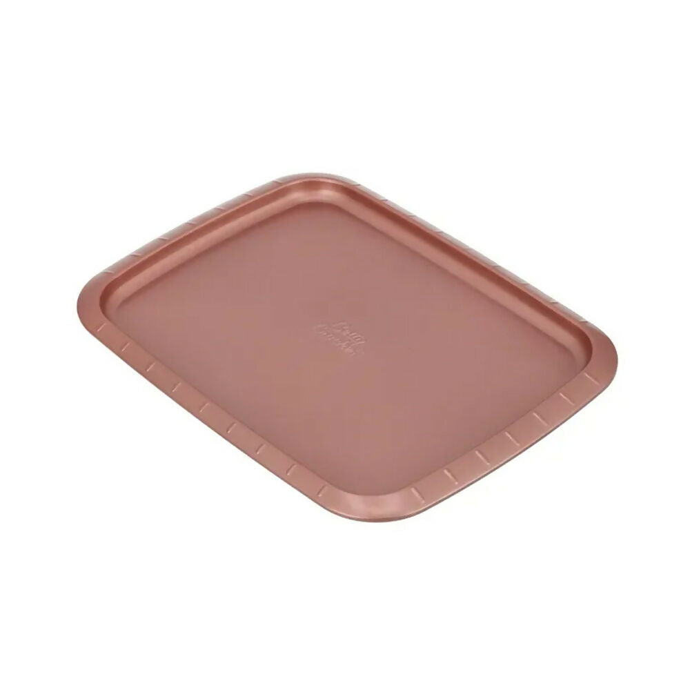 Betty Crocker Non-Stick Cookie Sheet Pan 37cm, Durable Materials, Easy To Clean [Rose], BC1063