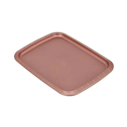 Betty Crocker Non-Stick Cookie Sheet Pan 37cm, Durable Materials, Easy To Clean [Rose], BC1063