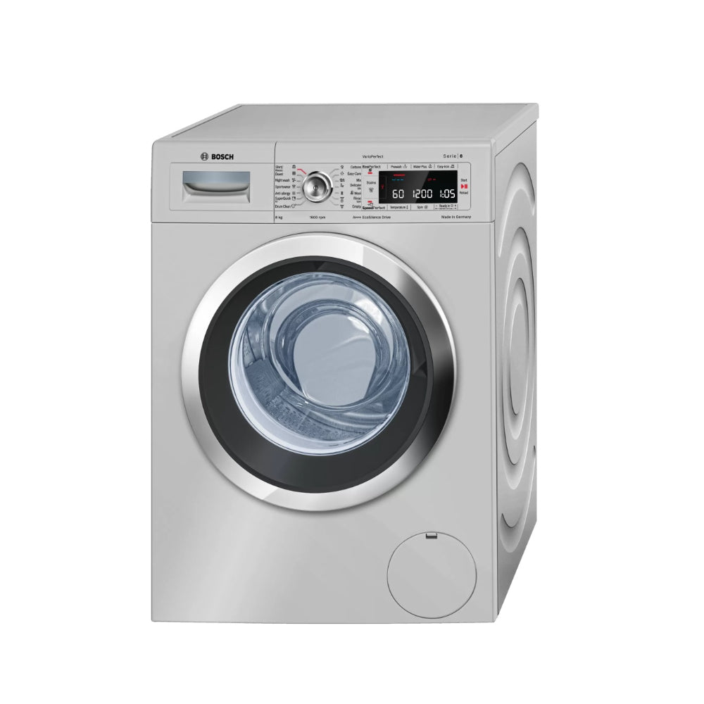 Bosch Serie 8 Front Load Washer 9kg - 1600RPM [Inox] Easyclean, WAW325XOME