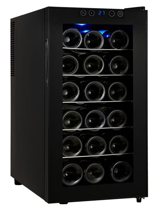 Campomatic, Wine Cooler Single Zone Full Glass Front Design 18Bottles Capacity