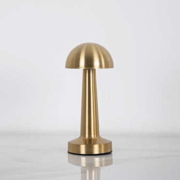 Gold Mushroom LED Table Lamp  23 cm, Touch Dimming, 3 Light Modes, SK1951420