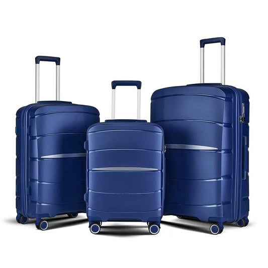 Wetravel, Polycarbonate Hardside Spinner Luggage, Suitcases, Travel Bags Set 3-Piece, Available in Different Colors