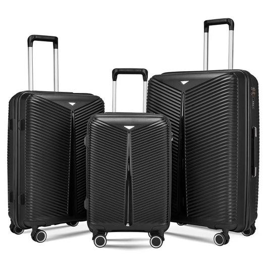 Wetravel, Luggage Sets Hardside Lightweight Suitcase With Spinner Wheels Tsa Lock, 3-Piece Set(20/24/28Inch), Available in Different Colors