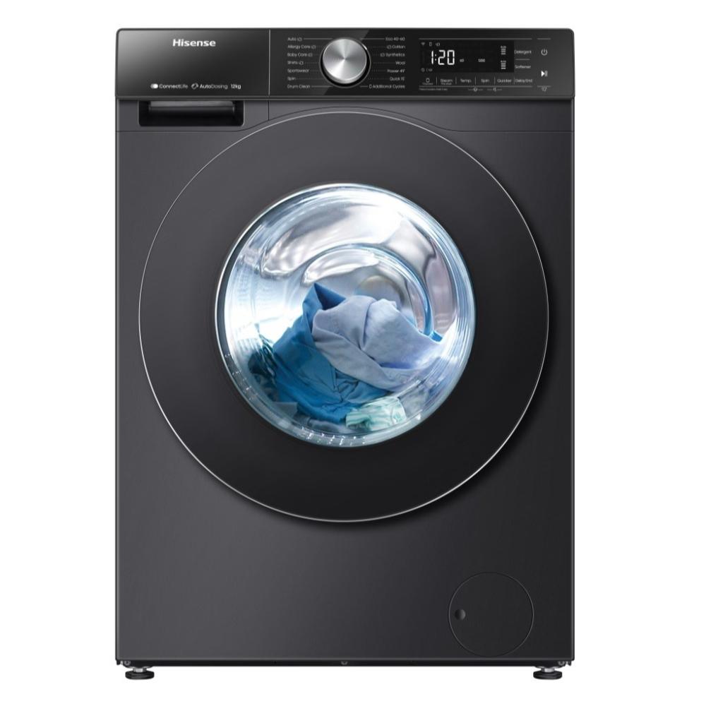 Hisense ,Washer Front Load 12 Kg 1400Rpm A+++  Wi-Fi  Black