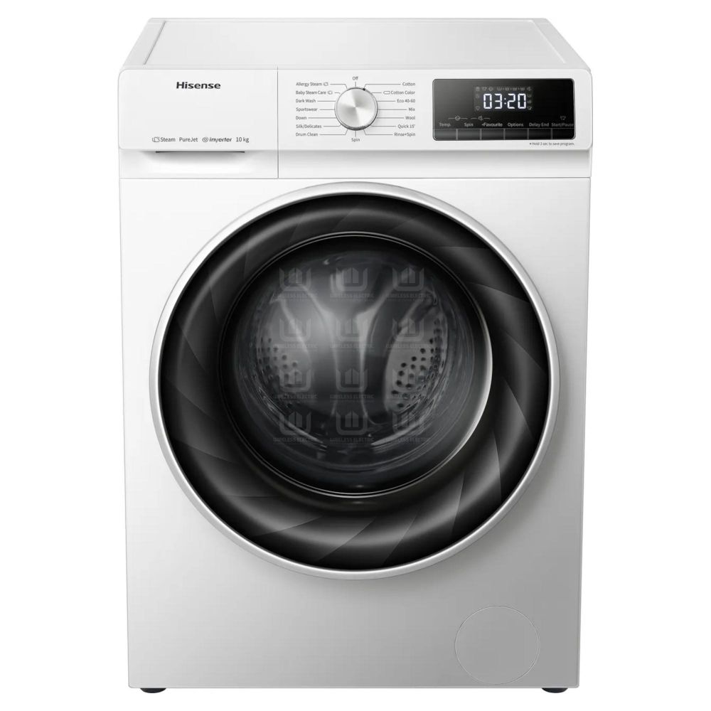 Hisense, Washer 10 Kg Front Load 1400 Rpm White