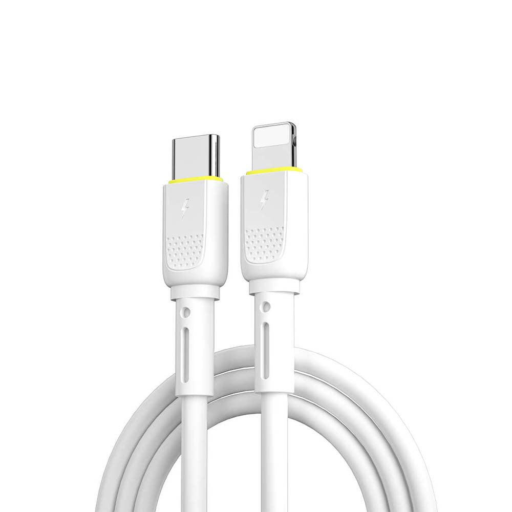 WIWU Speed 30W PD Fast Charging Cable (White) C-L, WI-C034CL